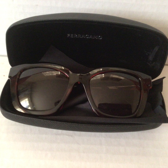 Salvatore Ferragamo Brown Rectangular Ladies Sunglasses main image 6